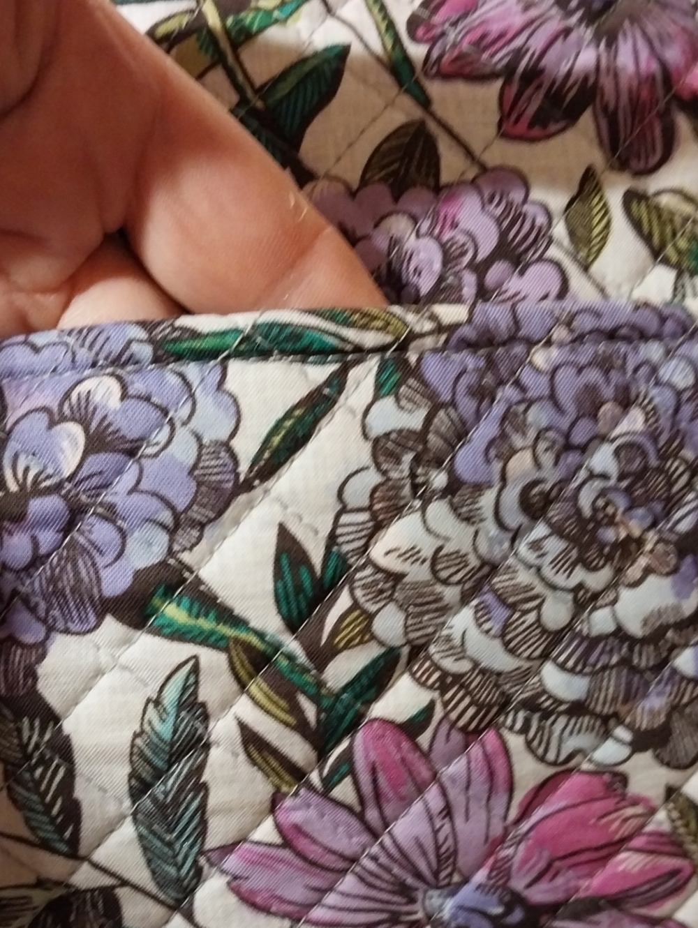 Vera Bradley Grand Weekender Lavender Meadow - Picture 7 of 12